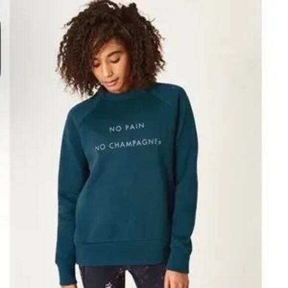 Sweaty Betty No Pain No Champagne Sweatshirt - Picture 1 of 5